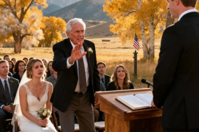 My daughter’s fiancé kept asking about our ranch property, and i thought nothing of it. During the wedding, as she stood at the altar about to say “I do,” she handed me a note from her bouquet that said, “Dad, help me.” I stood up and…