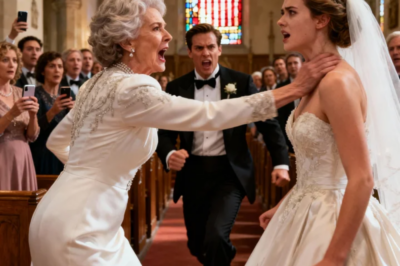 My groom’s mother slapped me. Called me “stupid.” At my own wedding. She didn’t know i was his bride. Then my groom faced her. Police arrived in horror.