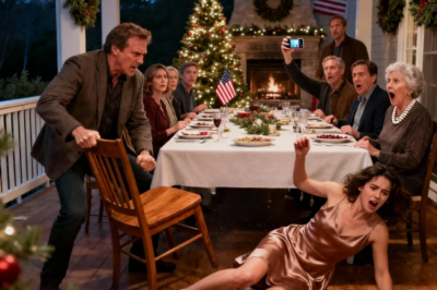 My stepdad shoved me at the christmas table and said: “This seat belongs to my real daughter. Get out.” I ended up on the floor in front of the whole family. But what he didn’t know was that very night i would change his life forever. When he woke up the next morning… 47 missed calls…