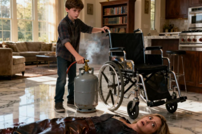 My husband left for his business trip, leaving his totally paralyzed stepson in my care. The moment his car was out of sight, my stepson leaped from his wheelchair and shut off the leaking gas stove. He told me…