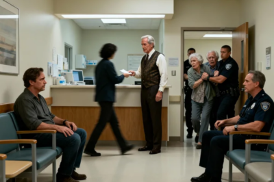 At a hospital waiting room, i found my son sitting alone. His clothes were dirty. He hadn’t shaved in weeks. “Where’s my granddaughter?” He looked up with red eyes. “Her mother’s parents won’t let me see her. She’s been sick for three weeks. They said if i come near the room, they’ll have me arrested.” I walked past him without a word, straight to the nurses’ station. I showed them one document. Ten minutes later, security escorted my son to his daughter’s room. Her grandparents were removed. They screamed, “You can’t do this!” I leaned in and said, “I just did. And tomorrow, i’m doing something worse.”