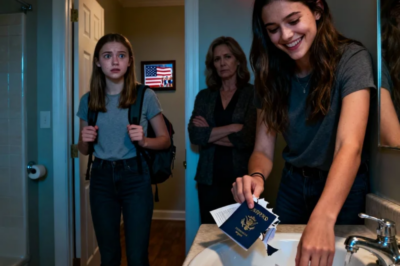 My sister ripped up my passport and flushed it down the toilet to force me to babysit—ruining my graduation trip to italy. She smirked, “There’s no trip. Your job is staying home with my kid.” Mom backed her up, “Exactly. You should stay.” The whole family laughed. I said nothing. I quietly grabbed my bag and walked out. That toilet flush marked the beginning of their downfall.