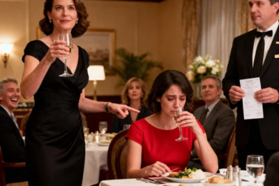 My sister raised her glass at the restaurant and said, “Cheers to our real family—except the girl in the red dress. She’s just adopted.” The room laughed, eyes turning to me. I stayed silent and kept eating. Then the manager asked, “Who will be paying the $5,000 bill?” I smiled and pointed at my sister. “Let her and her real family handle it. This is only the beginning.” The room froze. Her face drained of color.