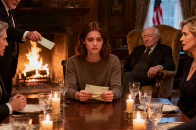 At Christmas dinner, grandpa handed us each a $20,000 check. “It’s a prop,” mom laughed. “From a closed account.” My brother threw his in the fire. I was the only one who kept mine. When I went to the bank, the teller looked up and said…