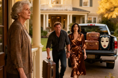 “Sure, honey, move in with us! She’ll pay for everything,” i heard my son whisper, thinking i was asleep. For days, he avoided me, planning it all. Monday morning, he showed up with his wife and a moving truck. When they opened the gate, they froze in shock.