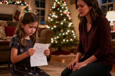 On Christmas Eve, my 7-year-old found a note from my parents: “We’re off to Hawaii. Please MOVE OUT by the time we’re back.” Her hands were shaking. I didn’t shout. I took my phone and made a small change. They saw what I did, and went pale…