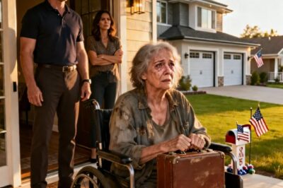 I SHOWED UP AT MY SON’S HOUSE IN A WHEELCHAIR. BEGGING FOR A PLACE TO STAY. HE KICKED ME OUT LIKE I WAS NOTHING. THE NEXT MORNING, I USED MY LATE HUSBAND’S OLD CARD THAT I’D FOUND IN A DRAWER. THE BANK MANAGER STOOD UP SO FAST HIS CHAIR FELL OVER. ‘MA’AM… YOU NEED TO SEE THIS!’