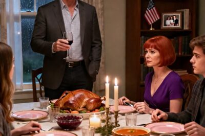 My husband stood up at thanksgiving: “I’m selling the house. My girlfriend and her kids need more space.” our children sat frozen. I smiled: “you can’t sell what you never owned.” then I handed him an envelope…