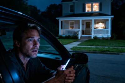 MY WIFE TEXTED ME: “DON’T COME HOME YET. PARK DOWN THE STREET AND WAIT FOR MY SIGNAL.” THEN SHE SENT: “WHEN YOU SEE THE KITCHEN LIGHT FLICKER TWICE, RUN IN AND GRAB THE KIDS FROM THE BACK DOOR. DON’T ASK WHY.” WHEN I SAW WHAT WAS IN OUR LIVING ROOM… I TREMEBLED IN HORROR…