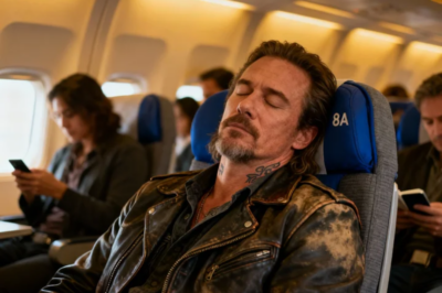 A Biker Single Dad Was Asleep in Seat 8A — When the Captain Asked If Any Combat Pilots Were on Board