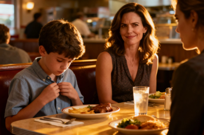 MY SISTER TOLD THE WAITER, “SEPARATE CHECKS-SHE CAN BARELY AFFORD HER KID’S CLOTHES.” MY SON LOOKED DOWN AT HIS SHIRT. I SMILED AND HANDED THE WAITER MY BLACK CARD, “I’LL COVER EVERYONE. INCLUDING HER MAXED OUT TABLE.” SHE CHOKED ON HER WINE. DAD SAID, “ENOUGH.” BUT I WAS JUST GETTING STARTED…