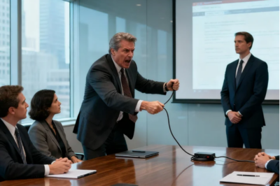 DURING MY PRESENTATION, MY MANAGER YANKED THE CABLE AND SAID, “THAT’S ENOUGH. LET SOMEONE COMPETENT TALK.” | STEPPED ASIDE, CHECKED MY PHONE, AND SAID, “PERFECT TIMING. I’LL TAKE THE POSITION FOR $600,000.” HIS FACE TURNED RED WHEN…