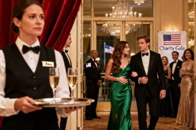 I WENT UNDERCOVER AS A WAITRESS AT THE CHARITY GALA MY HUSBAND DELIBERATELY KEPT SECRET FROM ME. THEN I HEARD A CEO’S TOAST: “TO THE HAPPY COUPLE! WHEN’S THE WEDDING?” WHEN I LOOKED AT MY HUSBAND, I SAW HIS PREGNANT MISTRESS STANDING RIGHT BESIDE HIM. THE NEXT MORNING… HE CAME HOME AND WAS SHOCKED