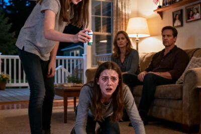 I DROPPED TO MY KNEES MID-ASTHMA ATTACK, CLAWING FOR AIR WHILE MY YOUNGER SISTER HELD MY RESCUE INHALER. SHE SMIRKED, “GASP, LOSER”. MY PARENTS WATCHED… AND DID NOTHING. TODAY, IN COURT, WHEN THE JUDGE SAID, “BEFORE WE BEGIN, LET’S WATCH A FAMILY VIDEO” SHE TREMBLED AND STARTED SCREAMING…