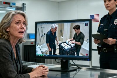 RETURNING FROM VACATION WITH MY NEW HUSBAND AND SON, AIRPORT SECURITY PULLED ME ASIDE: ‘MA’AM, COME WITH US NOW.’ MY HUSBAND DIDN’T REACT, BUT I NOTICED MY SON GLANCED AT HIM. ALONE WITH THE OFFICER, SHE SAID: ‘YOU’RE NOT IN TROUBLE, WATCH THIS SECURITY FOOTAGE. IT SHOWED THEM HIDING IN MY LUGGAGE A…