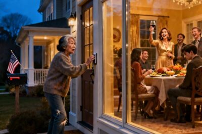 WHEN I WAS STANDING OUTSIDE MY SON’S HOUSE, I HEARD MY DAUGHTER-IN-LAW TOAST: “HONESTLY, IT’D BE SO MUCH BETTER IF SHE DIDN’T COME MY SON STAYED SILENT. I JUST WALKED IN, SMILED TO EVERYONE AND CALMLY ANNOUNCED ONE THING… HER FACE TURNED PALE