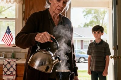 My son and his wife went on a cruise, leaving me to babysit my 8-year-old grandson who had been “mute” since birth. As soon as the door clicked shut, he stopped rocking, looked me dead in the eye, and whispered in a perfect voice, “grandma, don’t drink the tea mom made for you.” she plotted. “My blood ran cold.