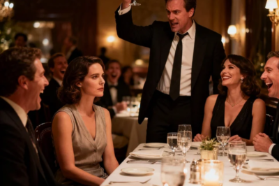 AT MY BIRTHDAY DINNER, MY HUSBAND STOOD UP AND SAID, “CONGRATULATIONS, FAILURE. WE’RE FINISHED.” FORTY PEOPLE LAUGHED. HIS MISTRESS SAT RIGHT BESIDE HIM. I DIDN’T CRY — I SLID A BLACK ENVELOPE ACROSS THE TABLE. I SAID, “CALL YOUR PARENTS. THEIR HOUSE IS GONE. CALL YOUR SISTERS. THEIR TUITION JUST VANISHED.” THE LAUGHTER DIED IN SECONDS.)