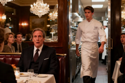 THANKSGIVING IS FOR SUCCESSFUL FAMILY MEMBERS. YOU UNDERSTAND.” I HUNG UP. THANKSGIVING NIGHT, DAD MADE RESERVATIONS AT THE CITY’S MOST EXCLUSIVE RESTAURANT. THE HOST SMILED: “MR. CHEN, THE OWNER WANTS TO GREET YOU PERSONALLY.” THEN I WALKED OUT FROM THE KITCHEN…