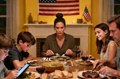 My sister smirked over dessert, “maybe if your son had two parents, he wouldn’t be such a… Mess.” my son pushed his plate away. I took out my folder and said, “maybe if your ” she paled. Dad said, “let it go. But I’d held it too long….