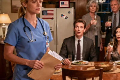 “Still a nurse? What a waste” my family mocked at dinner. My brother, the “successful” doctor, laughed hardest. Then I pulled out his patient’s file and the room went silent.