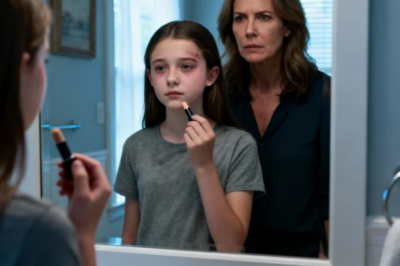 JUST COVER IT WITH MAKEUP,” MOM HISSED, PUSHING CONCEALER INTO MY HANDS. “NOBODY NEEDS TO KNOW.” BUT WHEN THE SCHOOL PHOTOGRAPHER LIFTED HIS CAMERA AND SAW MY FACE IN THE VIEWFINDER, HIS EXPRESSION CHANGED. “WAIT,” HE SAID, REACHING FOR HIS PHONE. I’VE SEEN THIS PATTERN BEFORE…