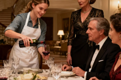 AT MY SISTER-IN-LAW’S LUXURY DINNER PARTY, SHE HANDED ME AN APRON AND SAID, “THE KITCHEN STAFF IS SHORT TONIGHT.” HER SOCIALITE FRIENDS SNICKERED AS I SERVED THEIR WINE. BUT WHEN HER HUSBAND COLLAPSED AND SOMEONE SCREAMED, “IS THERE A DOCTOR?” I STEPPED FORWARD AND SAID, “YES, I’M DR. PARKER, HEAD OF NEUROSURGERY AT MERCY GENERAL. AND I BELIEVE YOUR HUSBAND IS HAVING…