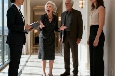 A realtor was standing in my hallway with two strangers. My mother said loudly: “Showing for the $950,000 penthouse.” My father grinned: “For your sister’s debt. It sells today.” I didn’t argue. I just nodded—and drove straight to the attorney’s office. The contract was already printed. I asked for one thing: a current property record. The attorney read a single line, went silent, and whispered: “LOCKED. No transfer allowed.” AND HE DROPPED HIS PEN WHEN…