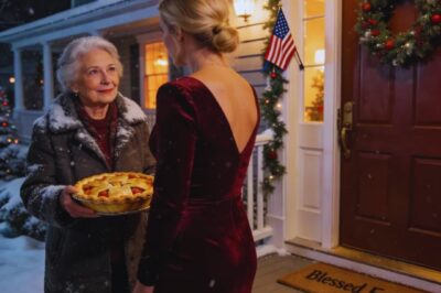 I ARRIVED AT MY SON’S FOR CHRISTMAS DINNER. MY DAUGHTER-IN-LAW BLOCKED THE DOOR: ‘NO ROOM FOR YOU.’ SHE SET A PLASTIC PLATE ON THE FLOOR WITH SCRAPS: ‘EAT THERE, LIKE A DOG. I LAUGHED: ‘OH HONEY, DOGS ARE LOYAL. UNLIKE YOU.’ I PULLED OUT MY PHONE AND SENT MY SON THE PHOTOS – HER AND HER BOSS ‘WORKING LATE.