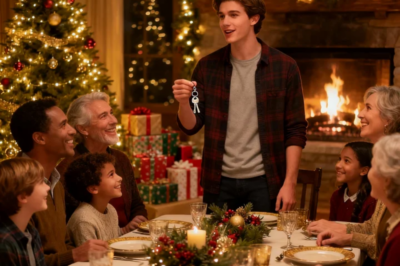 DURING CHRISTMAS DINNER, I THANKED MY AUNT FOR THE KEYCHAIN SHE HAD SENT ME FOR MY BIRTHDAY TWO MONTHS EARLIER. MY AUNT STOPPED STIRRING THE SAUCE AND SAID, “I BOUGHT YOU A $400K APARTMENT, THE KEYCHAIN CAME AS A FREEΒΙΕ.” MY ENTIRE FAMILY, WHO HAD BEEN SMILING, TURNED WHITE AS PAPER