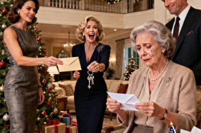 MY MILLIONAIRE DAUGHTER GAVE HER MOTHER-IN-LAW A BEACH MANSION FOR CHRISTMAS. FOR ME? A $30 MASSAGE VOUCHERISMILED AND LEFT QUIETLY. THE NEXT MORNING, THE DOCUMENTS I LEFT ON HER DOORSTEP REVEALED THE TRUTH: THAT ‘LOVING’ FAMILY WAS BLEEDING HER DRY