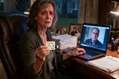 WHILE ORGANIZING MY LATE HUSBAND’S OFFICE, I FOUND A FLASH DRIVE WITH A LABEL THAT SAID: ‘SARAH, ONLY IF I DIE. I PLUGGED IT INTO THE COMPUTER. THE VIDEO STARTED: MY HUSBAND, CRYING, SAYING: ‘SARAH… I… AM NOT…’ I LOST MY BREATH. THEN I CALLED MY LAWYER. TWENTY-FOUR HOURS LATER, I HAD EVIDENCE, AND A PLAN.