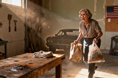 MY HUSBAND SPENT 15 YEARS RESTORING THAT CAR. WHEN I FOUND THE GARAGE EMPTY, MY SON SHRUGGED: ‘MY WIFE WANTED TO SELL IT. SHE NEEDED A NEW CLOSET. I WAS SHOCKED, UNTIL THE DEALER CALLED: MA’AM, YOUR HUSBAND LEFT SOMETHING INSIDE THE SEAT… YOU NEED TO COME IMMEDIATELY.’