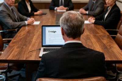 HAND IN YOUR RESIGNATION OR WE’LL FIRE YOU,” THEY THREATENED AFTER 21 YEARS. I CHOSE RESIGNATION. TYPED IT MYSELF. ONE SENTENCE. 5 DAYS LATER, THEIR LAWYER CALLED: “WHAT EXACTLY DID YOU MEAN BY EFFECTIVE UPON FULL SETTLEMENT?” THE CFO WENT PALE WHEN I EXPLAINED