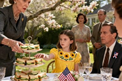 AT A GARDEN PARTY, MOM GRABBED MY DAUGHTER’S PLATE, SAYING, ‘ADOPTED CHILDREN EAT IN THE KITCHEN.’ THE TABLE WENT QUIET. MY DAUGHTER JUST STARED AT HER EMPTY HANDS. THEN MY SON STOOD UP AND SAID, ‘GRANDMA, SHOULD I TELL EVERYONE WHO REALLY PAID FOR THIS HOUSE THE COLOR DRAINED FROM HER FACE…