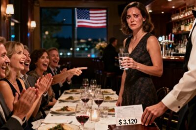 AT THE RESTAURANT, MY SISTER ANNOUNCED TO EVERYONE, ‘CAROL, GO FIND ANOTHER SPOT. THIS ONE’S FOR BLOOD FAMILY, NOT ADOPTED CHILDREN. THEY ALL LAUGHED AND NODDED. THEN THE WAITER PLACED A $3120 BILL IN FRONT OF ME FOR THEIR ENTIRE DINNER. I SMILED, TOOK A SIP, AND CALMLY PAID THE BILL. BUT THEN, SOMEONE TOUCHED MY ARM, ‘WAIT A SECOND, PLEASE.’