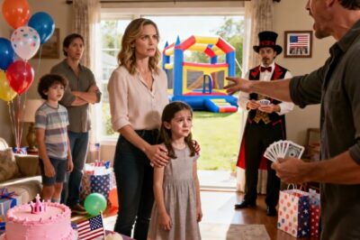 GIVE THE MONEY TO MY SON OR GET OUT,” MY BROTHER SCREAMED AT MY CHILD’S BIRTHDAY. “YOU DON’T DESERVE TO BE HERE ANYWAY.” MOM AND DAD NODDED SILENTLY. I SMILED AND CHECKED MY PHONE: “, CHANGE ALL THE LOCKS-I OWN THIS HOUSE NOW.” HIS FACE WENT WHITE…