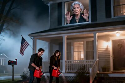 ‘SLEEP WELL, SWEETIE’ SAID MY DAUGHTER-IN-LAW. LOCKING MY DOOR FROM OUTSIDE. THROUGH THE WINDOW, I WATCHED THEM POUR GASOLINE AROUND THE HOUSE MY SON LIT THE MATCH, SMILING. THEIR PLAN: STEAL MY S3 BILLION. BUT WHEN THEY RETURNED FROM THEIR ‘ALIBI DINNER’… I WAS SITTING IN THE LIVING ROOM WITH THE FIRE MARSHAL