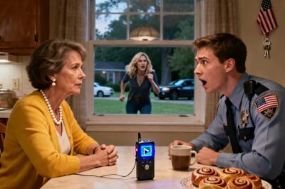 MY DAUGHTER-IN-LAW CALLED THE POLICE TO OUR HOME: ‘SHE’S UNSTABLE AND A DANGER TO MY CHILDREN!’ I JUST LOOKED AT THE OFFICER AND SAID: ‘PLEASE COME IN. I HAVE SOMETHING TO SHOW YOU.’ HER LIES EVAPORATED THE MOMENT I HIT ‘PLAY.