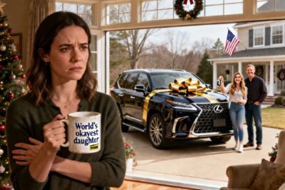 MY SISTER GOT A BRAND-NEW $117K LEXUS LX FOR CHRISTMAS WITH A MASSIVE GOLD BOW. I GOT A $5 MUG. MOM SMILED AND SAID, “BE GRATEFUL. LIFE IS FAIR.” AROUND 2 A.M., I LEFT MY “SURPRISE” AND WALKED OUT. NEXT MORNING, MOM LOST HER MIND…