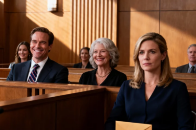 AT THE DIVORCE HEARING, MY HUSBAND LOOKED PROUD. “YOU’LL NEVER TOUCH MY MONEY AGAIN.” HIS MISTRESS SAID, “THAT’S RIGHT, SWEETHEART.” HIS MOTHER SMILED. “SHE DOESN’T DESERVE A CENT.” THE JUDGE OPENED MY LETTER, SCANNED IT, THEN LAUGHED HARD. HE SAID QUIETLY, “OH, THIS IS GOOD.” THEY LOOKED TERRIFIED.