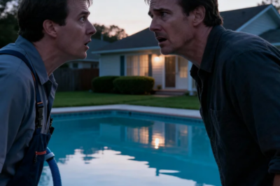 OUR NEW POOL CLEANER KEPT STARING AT ME. ONE MORNING, HE PULLED ME ASIDE. “YOU NEED TO GET YOUR FAMILY OUT. BEFORE SUNRISE.” HE SAID URGENTLY. “SUNRISE?” I ASKED. “WHO ARE YOU?” HE ROLLED UP HIS SLEEVE. “NOW YOU’LL UNDERSTAND. DON’T TELL YOUR WIFE WHY YOU’RE LEAVING.” WHAT I SAW ON HIS ARM MADE ME PACK OUR BAGS IMMEDIATELY. I LEFT TOWN WITH MY KIDS NEVER LOOKED BACK…