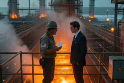 Ceo smiled while we stood over the refinery: ‘I’m cutting your pension and your job, effective immediately!’ I just nodded at the 200 tons of chemicals and hit the red emergency button for ‘safety.’ the whole batch turned to concrete and he screamed because he knew his fraud was trapped inside. 8 years in prison.