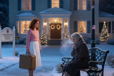 At Christmas eve, my parents threw me out with a suitcase. My sister smirked, ‘let’s see how you manage!’ I shivered on a snowy bench. Spotting a barefoot, purple-faced woman, I handed her my winter boots. An hour later, 19 black BMWs surrounded me. The woman said just one sentence…