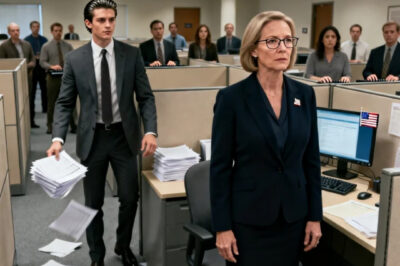 “BOSS SAYS YOU DON’T CONTRIBUTE ANYTHING” THE VP’S SON ANNOUNCED ON HIS FIRST DAY, LAUGHING AS THE STAFF SNICKERED. I’D BEEN WORKING OVERTIME FOR MONTHS TO MEET INVESTOR DEADLINES. I JUST SMILED. “PERFECT. THEN THE FREE WORK STOPS TODAY.” THE ROOM WENT SILENT. THE VP’S SON FROZE. THE BOARD CALLED FIVE MINUTES LATER: “WHY ARE THE QUARTERLY REPORTS EMPTY?”