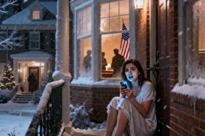 ON CHRISTMAS EVE, WITH-8°C OUTSIDE, MY GRANDDAUGHTER’S HUSBAND LOCKED HER OUT IN THE SNOW FOR ‘DISRESPECTING HIM.’ HE THOUGHT HE COULD HUMILIATE HER BECAUSE SHE WAS AN ORPHAN, FORGETTING ONLY ONE DETAIL: SHE HAD A GRANDMOTHER WHO RAISED HER. I WALKED THROUGH THE DOOR STARED THAT COWARD IN THE EYE AND SAID 5 WORDS THAT MADE HIS HANDS SHAKE.