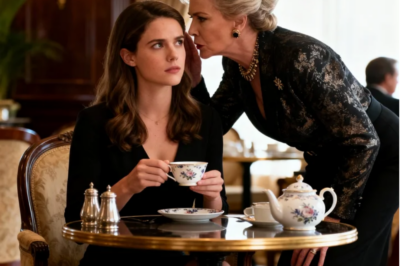 She Was Having Tea Alone—Until the Mafia Boss’s Mother Whispered: Pretend You’re My Son’s Fiancée