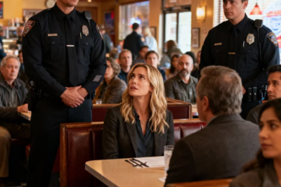 I was halfway through dinner when two officers stopped at my table. The whole restaurant went quiet as one of them asked, “Are you Brooke Carter?” I nodded-confused—while people stared like I’d done something violent. The officer said, “We got a report. Someone claims you’re a threat.” My hands went cold, because I already knew who would do that. He opened his tablet, read the notes, then looked up at me-careful. And as soon AS HE SAID WHO THE CALLER WAS…