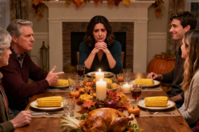 AT THANKSGIVING, MY BROTHER INTRODUCED HIS NEW GIRLFRIEND-AND FOR SOME REASON, THEY ALL KEPT STARING AT ME. WHEN SHE ASKED WHAT I DO FOR WORK, MY DAD CUT ME OFF: “DON’T EMBARRASS US.” AND SUDDENLY EVERYONE LAUGHED. MY BROTHER ADDED, “MAYBE LIE THIS TIME, SO YOU DON’T SOUND SO PATHETIC.” I JUST SMILED… UNTIL THEIR FACES WENT PALE.