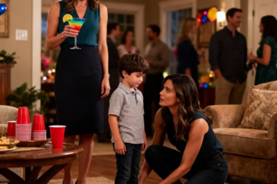 At my housewarming party, my sister smiled and handed my son a cup of mocktail. ‘Drink up, Billy -we made this especially for you.’ I pretended to bend down to fix my son’s shoes… Then quietly swapped cups with my sister’s husband. Minutes later…